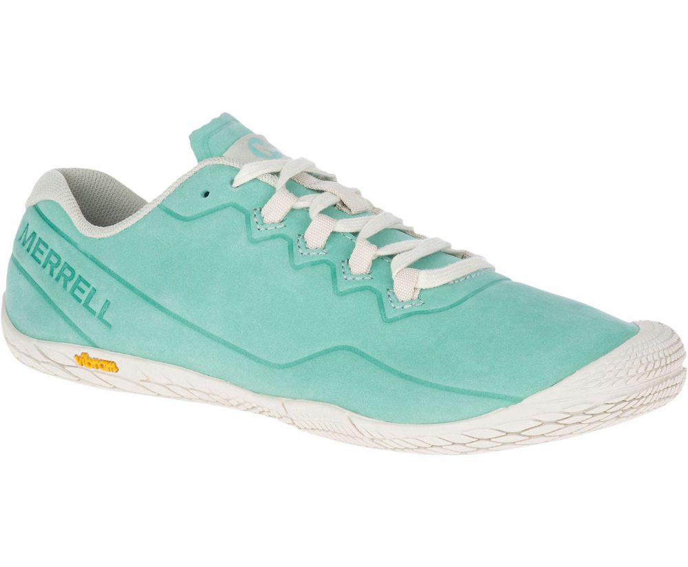 Tenis Senhora - Merrell Vapor Glove 3 Luna Couro - Menta - VWR523481